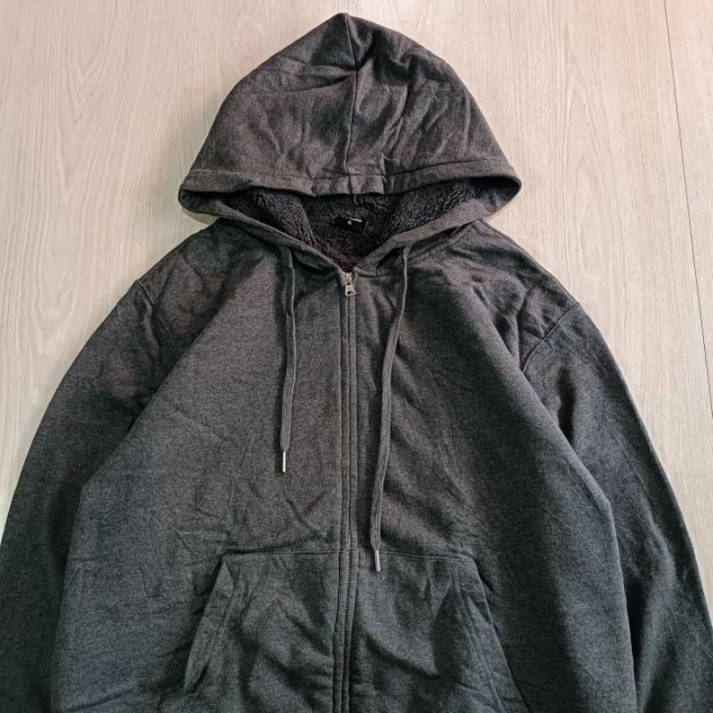 MUSINSA STANDARD SHERPA ZIPPER HOODIE