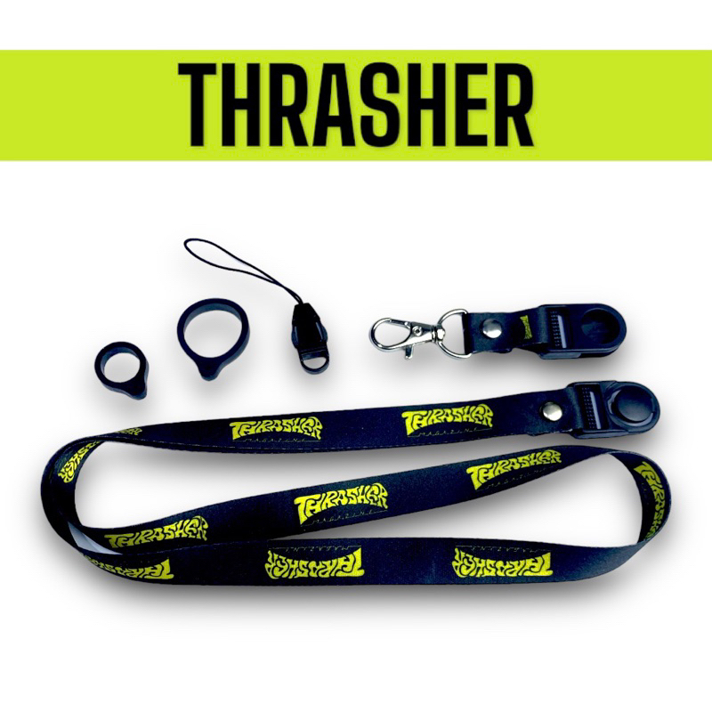 

THRASHER GREEN ART LANYARD GANTUNGAN HANDPHONE