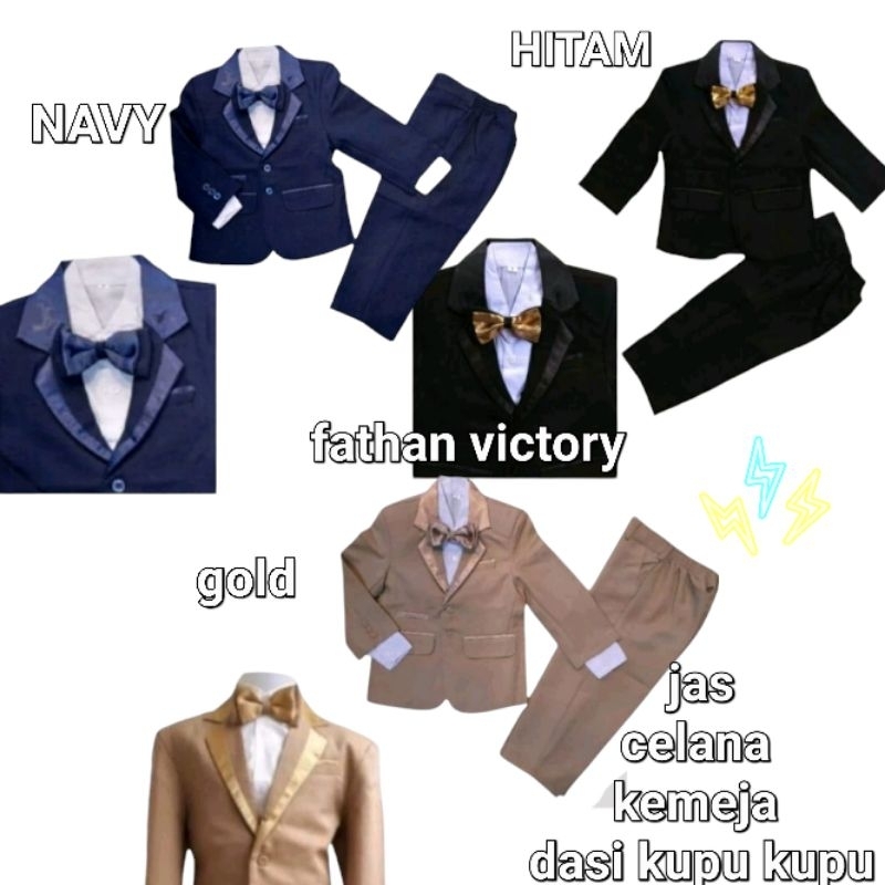 jas anak laki-laki setelan jas anak laki-laki setelan tuxedo anak laki-laki premium 0-16