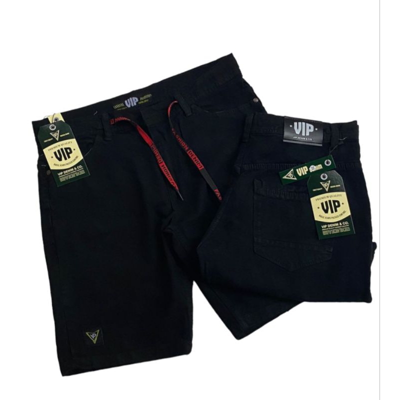Celana pendek hitam polos distro pria