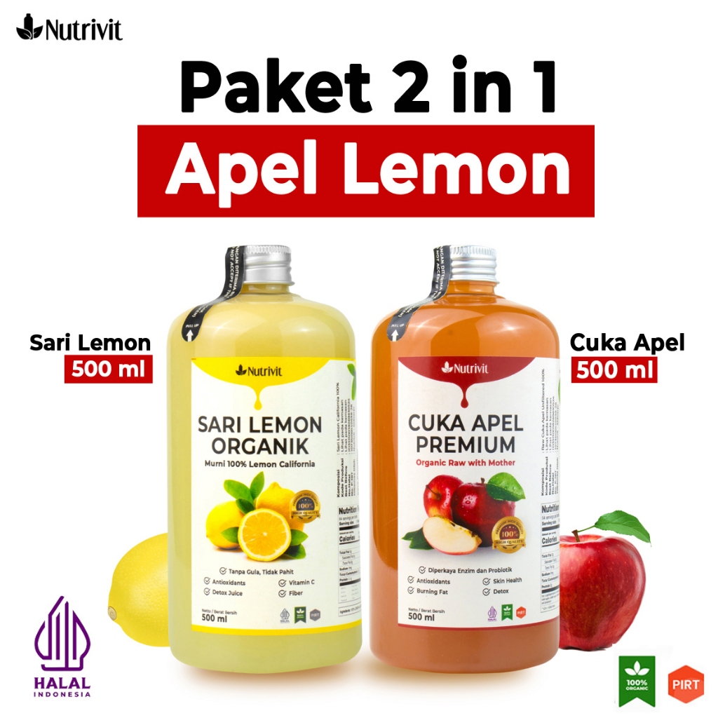 

Paket Bundling - Paket Diet Sehat - Cuka Apel Original With Mother dan Sari Lemon California - 500ml