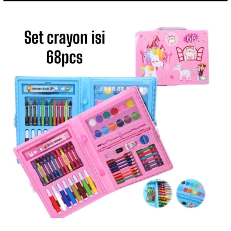 

Crayon Set 68pcs Pensil Warna Karakter