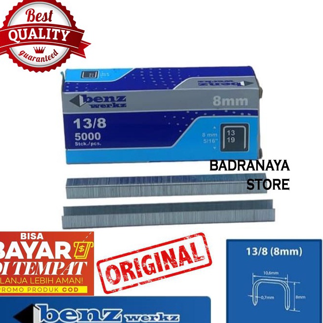 

Isi Staples Tembak uk 138 cocok untuk pengerjaan Jok Motor Mobil Sofa Funiture Kayu Kardus Stepler