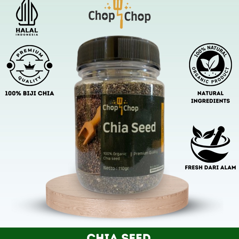 

SERU Chopchop Chia Seed Organic Cocok Untuk Diet Dicampur dengan Minuman dan Makanan
