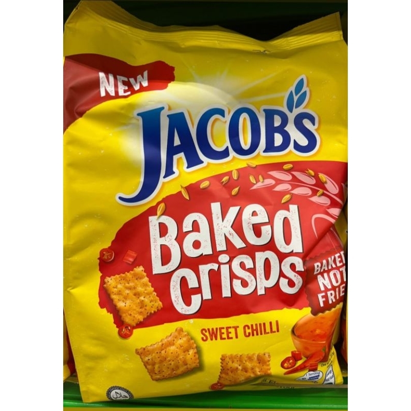 

Jacobs Baked Crisps Sour Cream & Onion/ Cheddar / Original / Sweet Chilli 229g