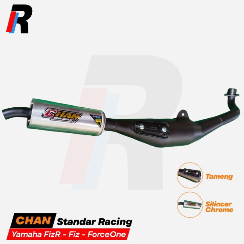 KNALPOT FIZR FIZ FORCEONE MODEL STANDAR RACING CHAN