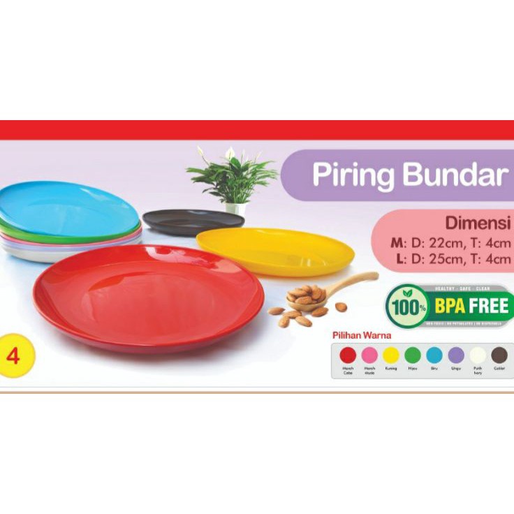 SENSASIONAL Hoya Piring Plastik Bulat Hoya L  M