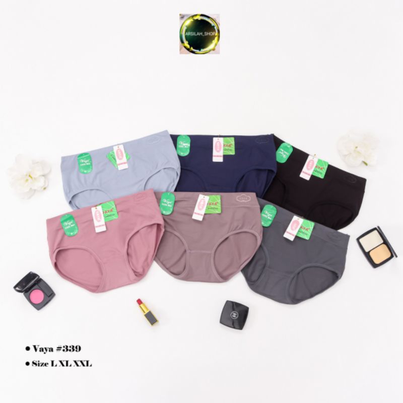 PROMO... 1 pcs 3 pcs celana dalam merk vaya // cd  vaya original // celana dalam wanita // cd vaya