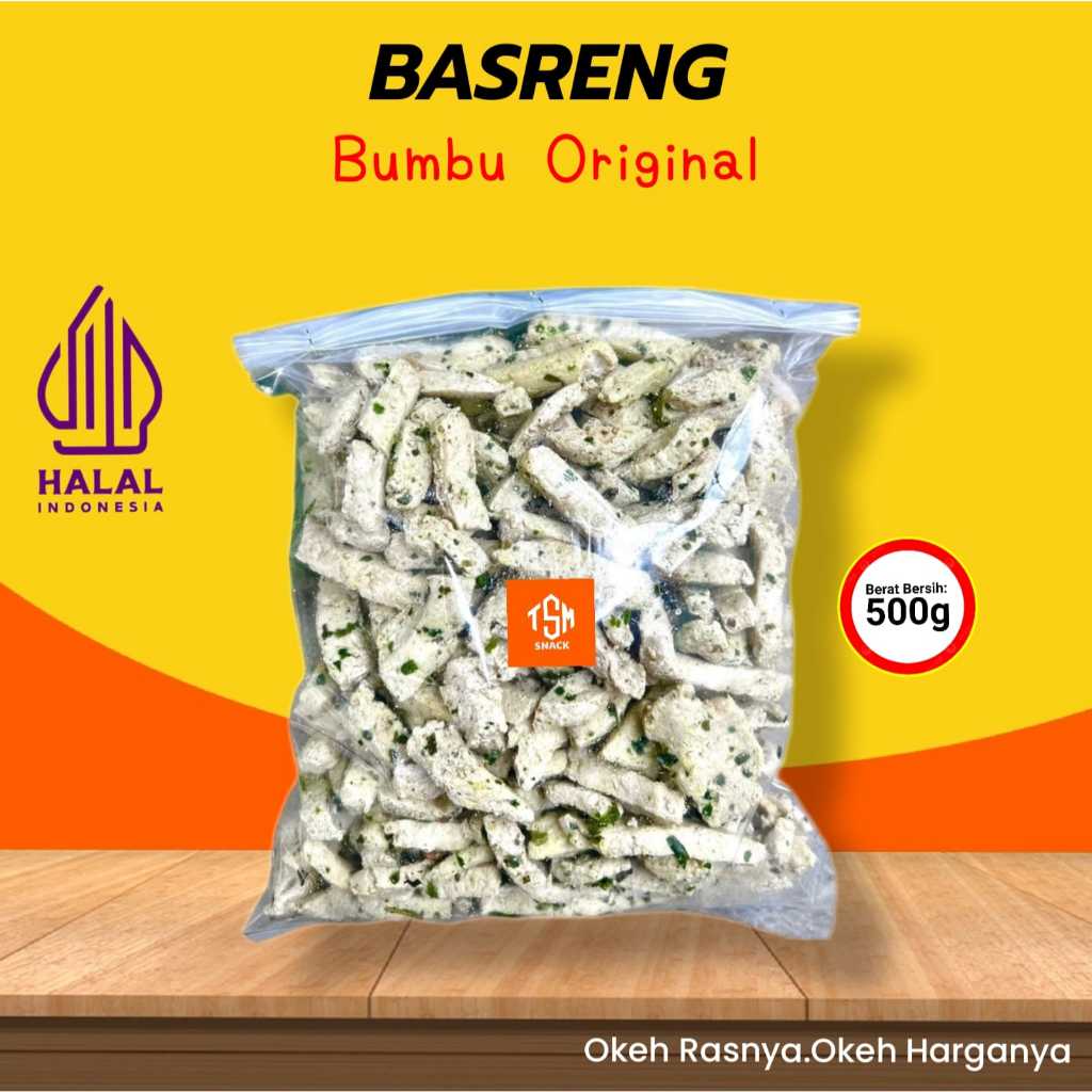 

Basreng Bumbu Gurih Original Daun Jeruk Khas Tasikmalaya 500 Grm