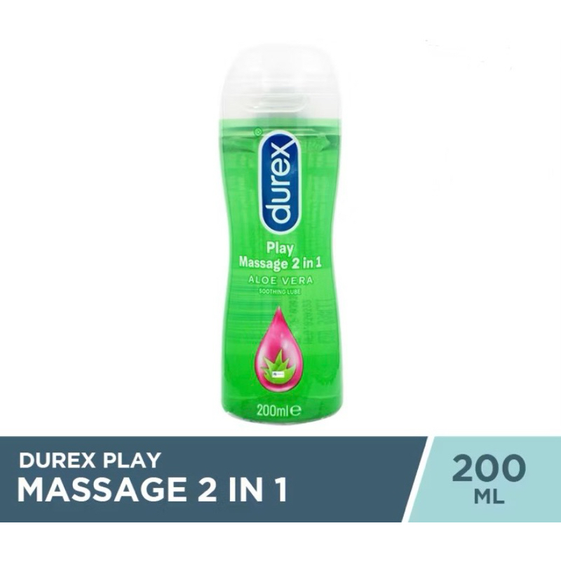 Durex Play Massage 2in1 Aloe Vera Pelumas Gel Soothing Lube 200 ML