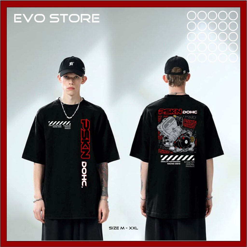 EVO CLOTHES T-SHIRT RIDING SANTAI OUTFIT OUTDOOR PRIA WANITA UNISEX BAJU KOPDAR SUNMORI LOGO MESIN D