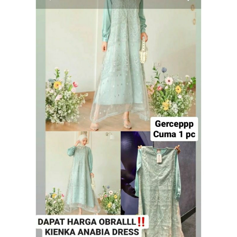 SALE DRESS ANABIA‼️ KIENKA GAMIS BROKAT. BACA DESKRIPSI.