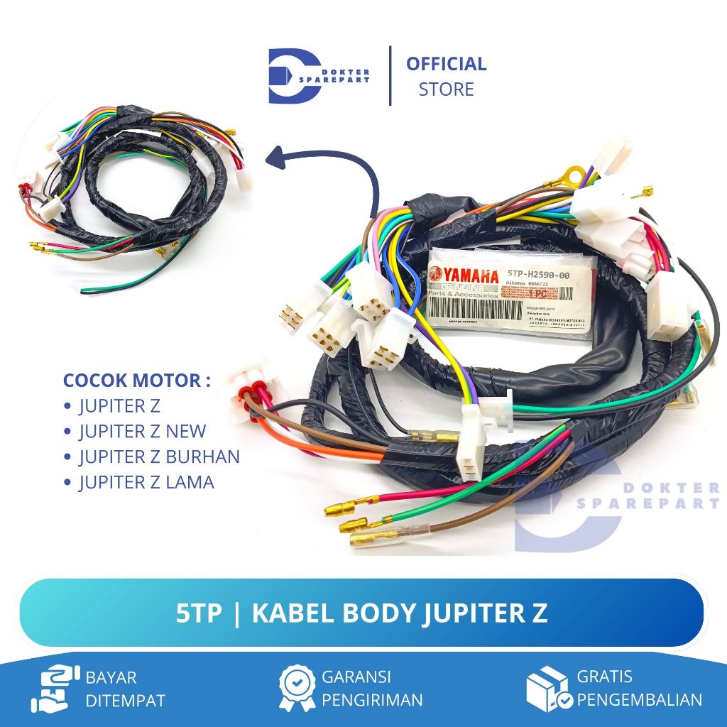 5TP KABEL BODY SET JUPITER Z / JUPITER Z NEW LAMA / JUPITER Z BURHAN / KABEL SOKET BODI / BODY