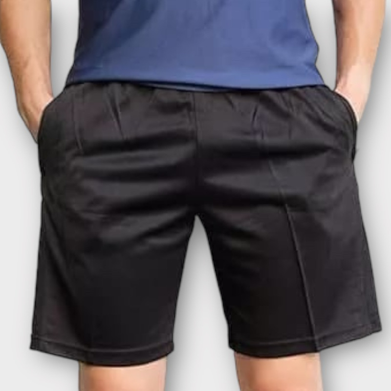 Celana pendek Hitam polos olahraga Running gym futsal