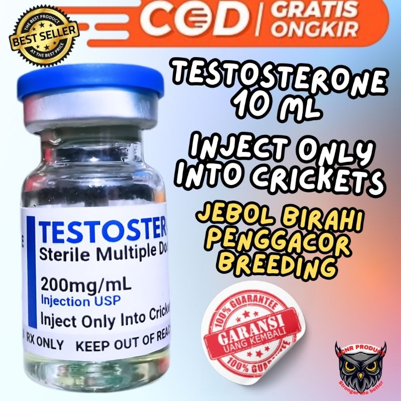 TESTOSTERONE 10 ML INJECT STERIL TESTOSTERON KHUSUS BURUNG BREEDING BURUNG TESTOHORMON