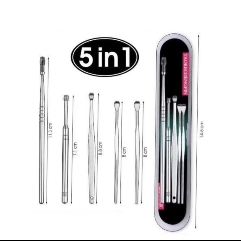 Pembersih Telinga Korek Kuping Alat Pembersih Telinga Korek Pembersih Telinga 1 set