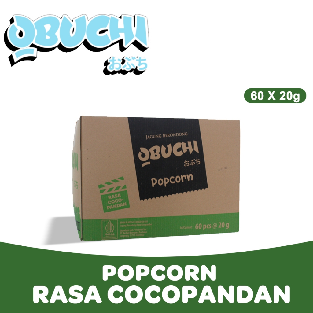 

1 KARTON Obuchi Popcorn Rasa Cocopandan - Jagung Berondong