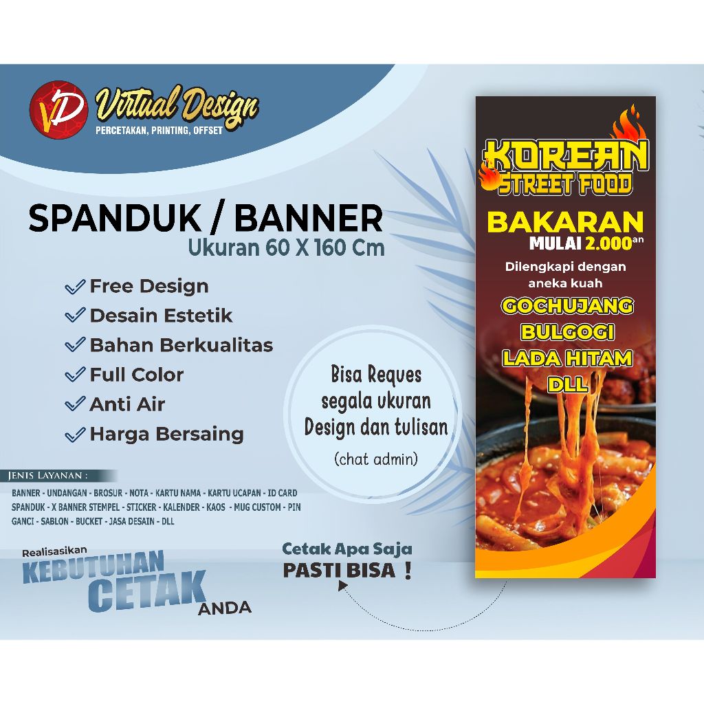 CETAK X BANNER | Banner 60 x 160 | BANNER + TIANG | X BANNER CUSTOM