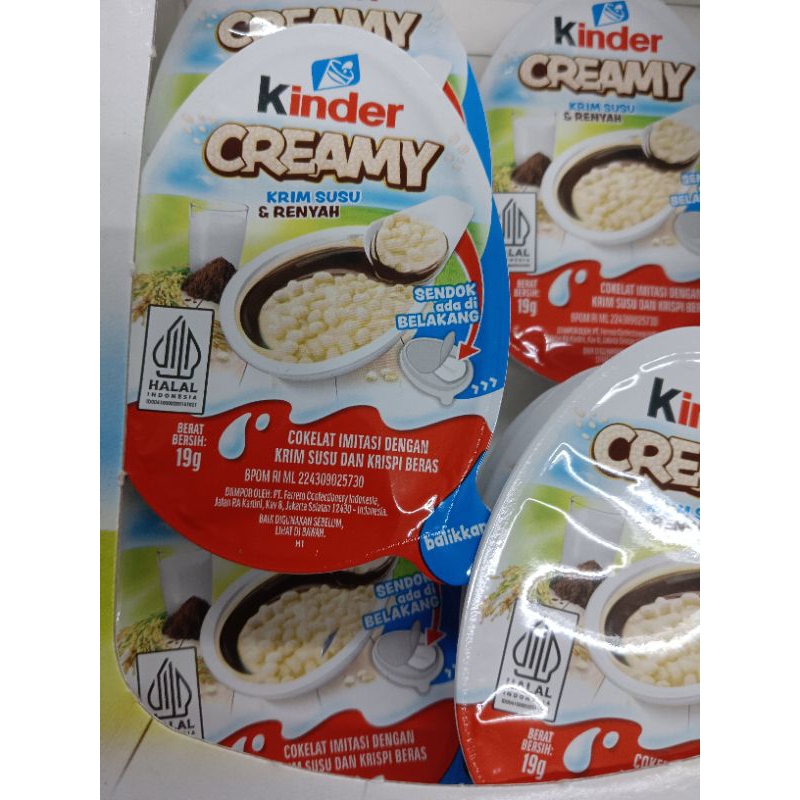 

kinder creamy 19 gr