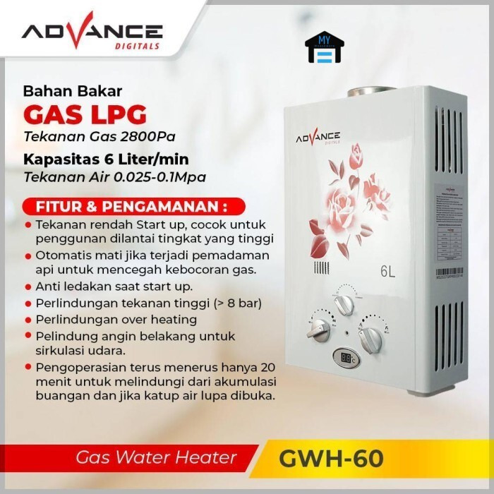 GAS WATER HEATER ADVANCE  (GWH-60)
