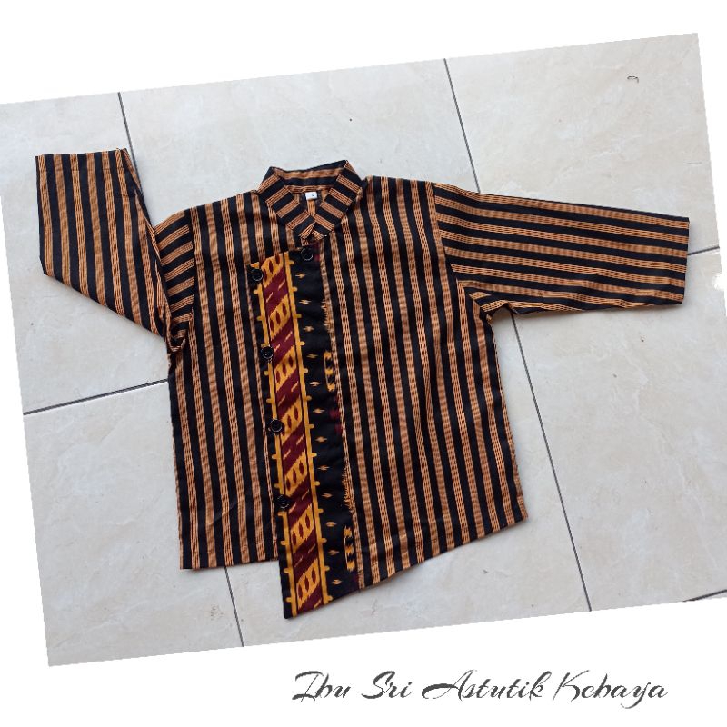 SURJAN LURIK ANAK // BESKAP LURIK ANAK // BAJU LOREK // BAJU LURIK // BAJU JADUL // BAJU ADAT ANAK M