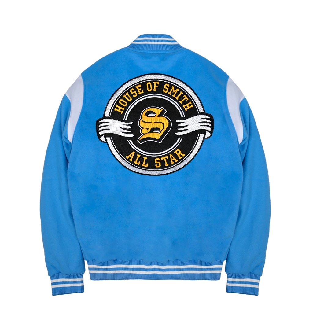 House of Smith Jaket Varsity Pria - Varstar Blue - Jacket
