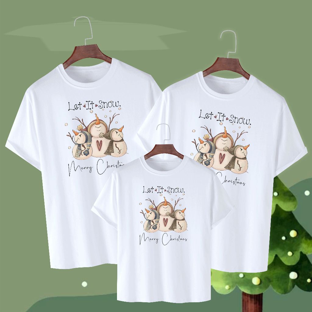 KAOS NATAL COUPLE KELUARGA / KAOS NATAL ANAK / KAOS NATAL DEWASA/KAOS NATAL COUPLE FAMILY / KAOS NAT