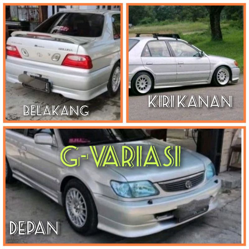 bodykit lips bemper toyota soluna XLI 2001 2003