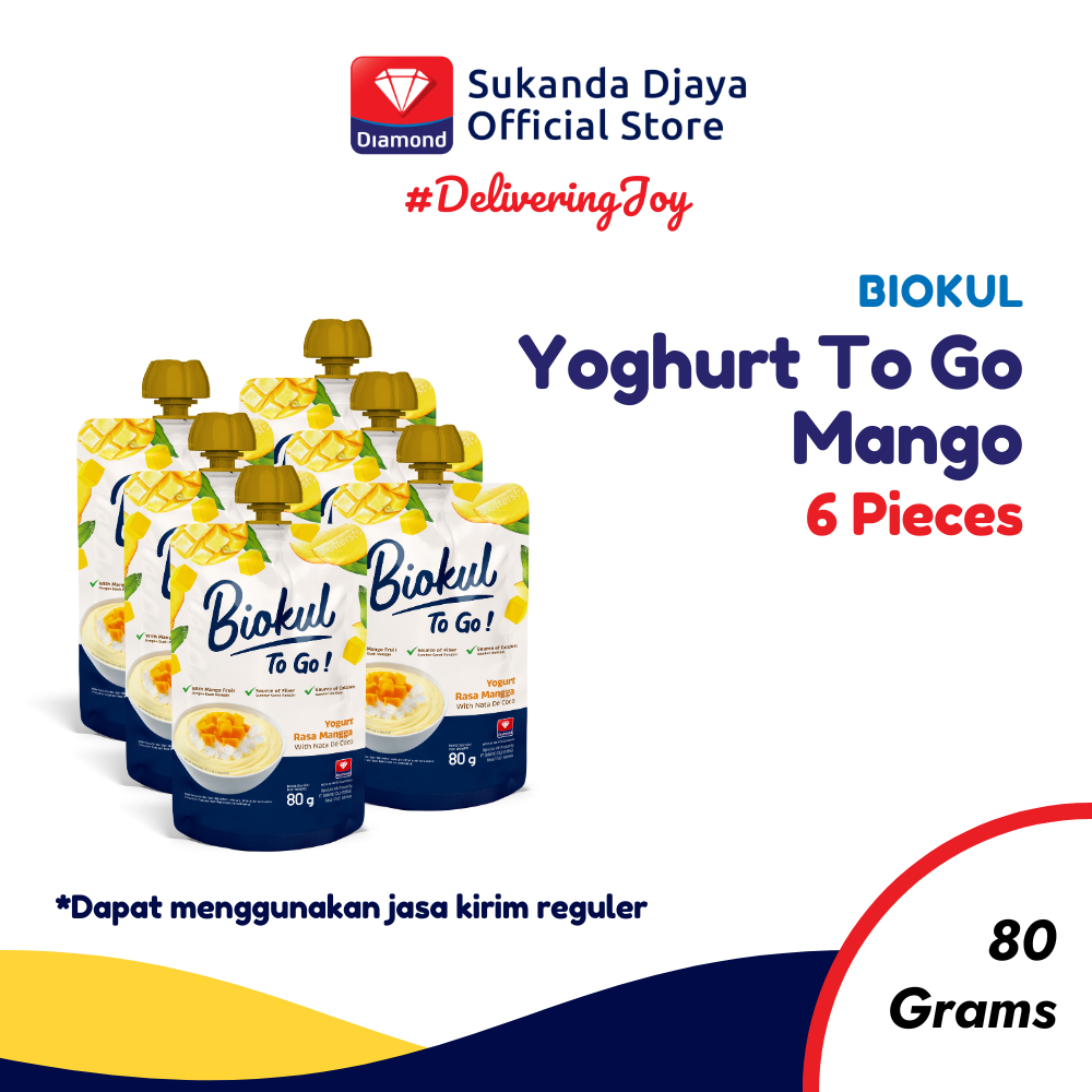 

Biokul Yogurt To Go Mango 80 Gr [ISI 6 PCS]