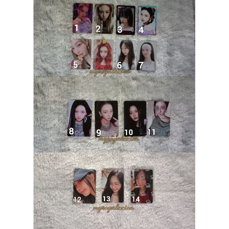 Ready aespa Photocard Official Karina Giselle Winter Ningning Trading Card TC Karina Giselle Winter 