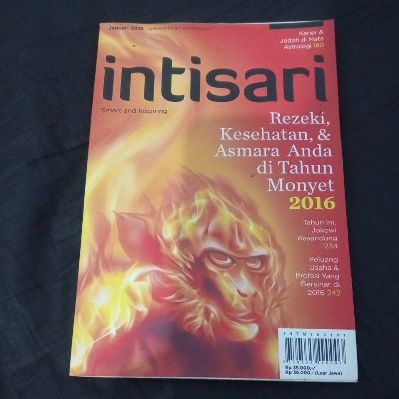 Majalah Intisari Bekas - Edisi Januari 2016