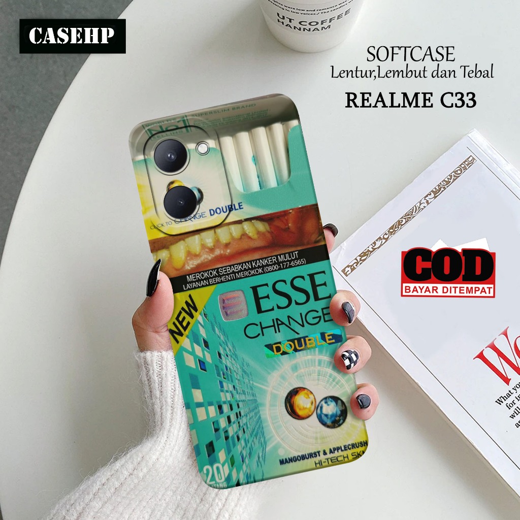 Case REALME C33 - Casehp - Casing REALME C33 - Case rokok 1 fhasion - Skin Handphone - Silikon REALM