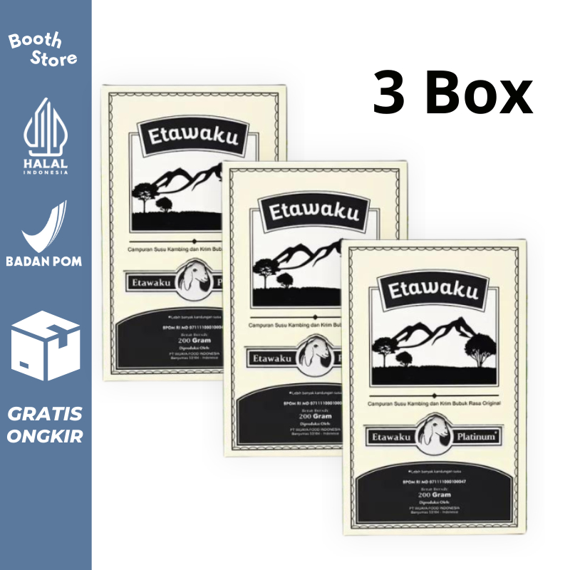 

ETAWAKU platinum 3 Box Atasi Masalah Pernapasan Tulang Sendi original 100% asli