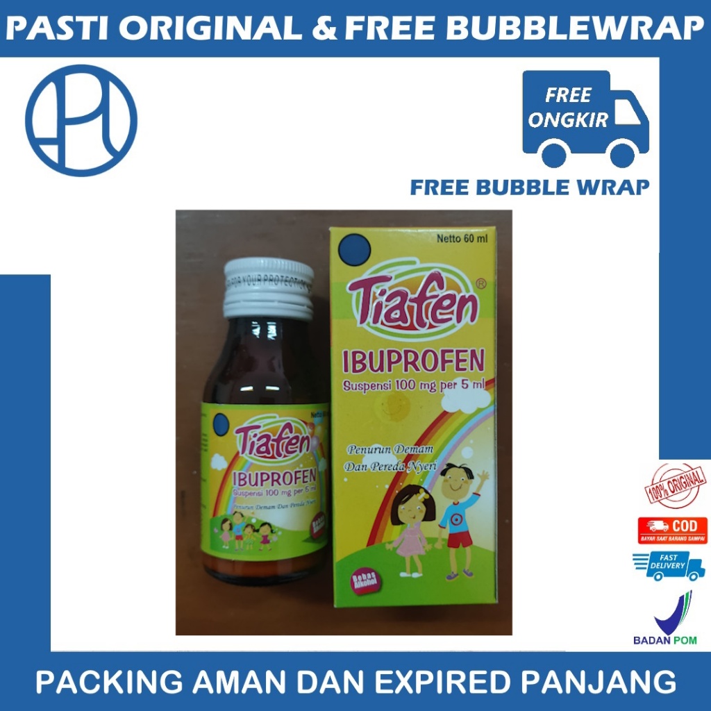 TIAFEN IBUPROFEN 100MG SIRUP 60ML BOTOL
