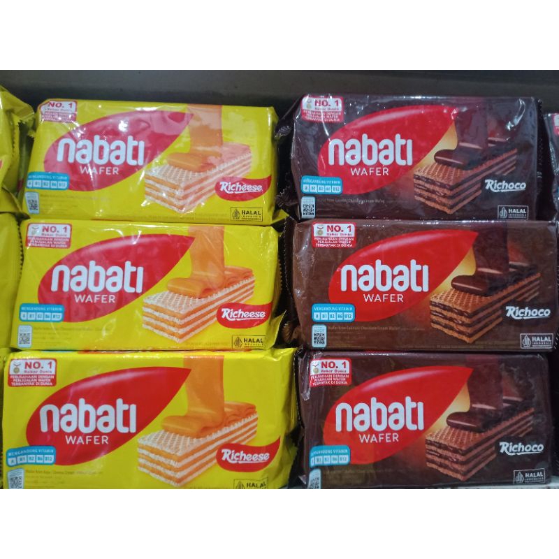 

Nabati Richeese Wafer 122gr //richoco/pinklava/vitakrim/white/go guma//