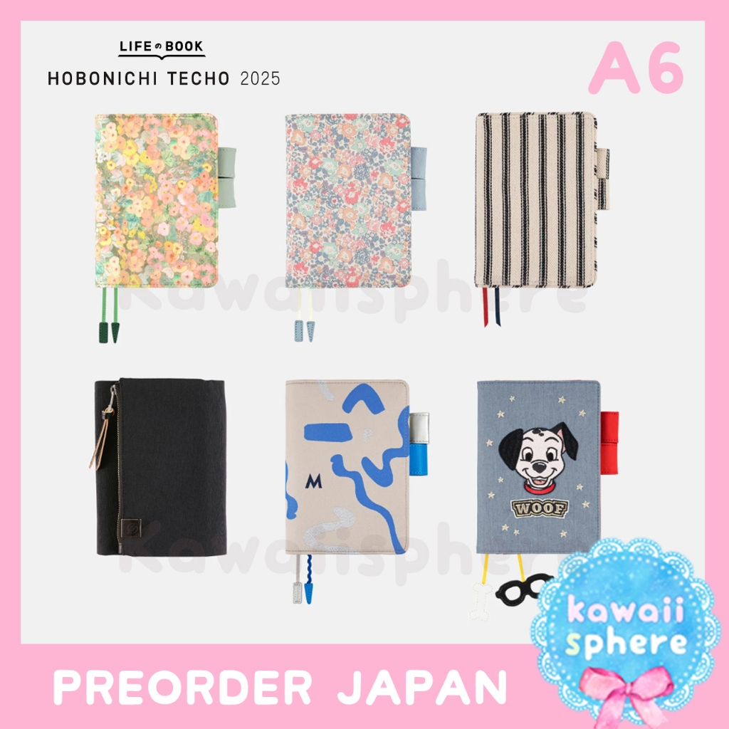 

Hobonichi Techo 2025 A6 (Cover Only) | Liberty Fabrics / Tragen / PAMM /etc | Hobonichi 2025 | Preorder Handcarry Japan