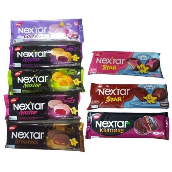 

Nabati Nextar Nastar dan Nextar Star 1 Box Isi 10 Pcs - coklat pie