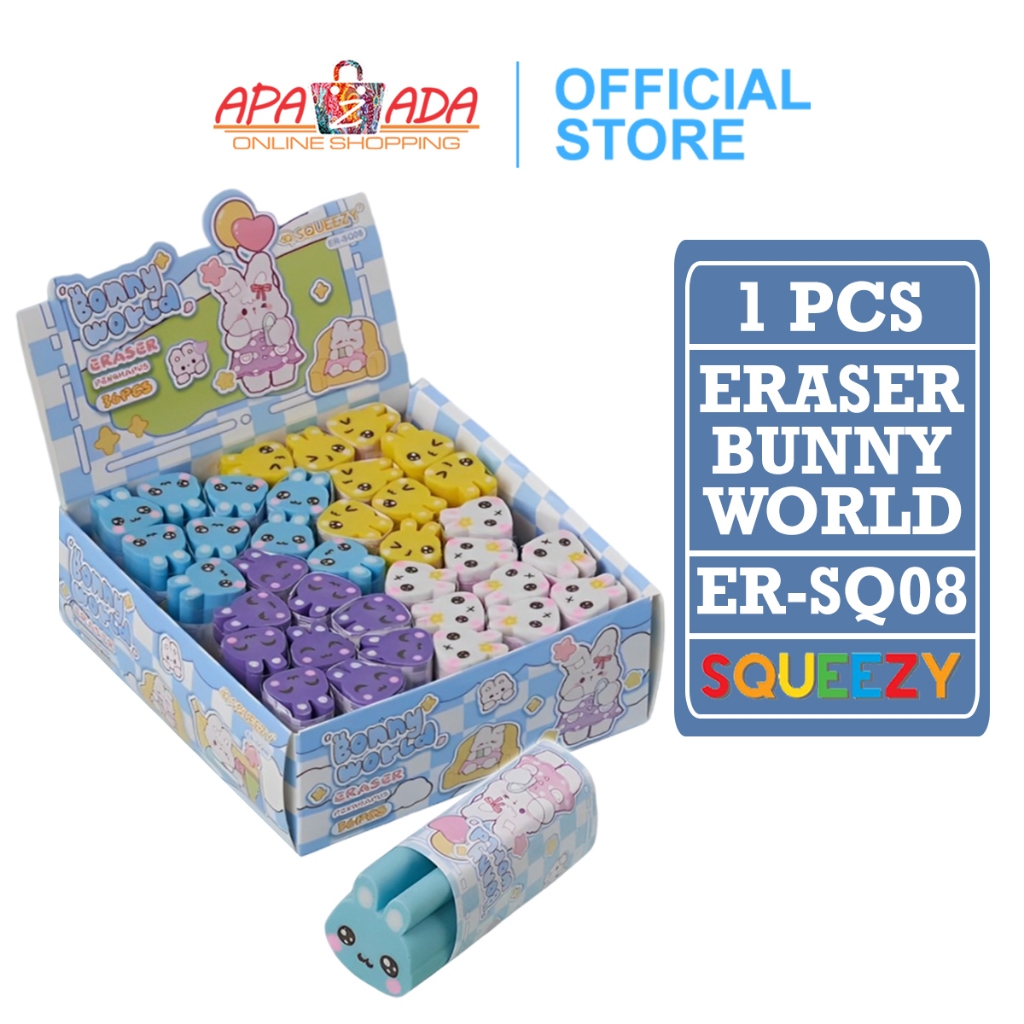 

Apazada - Penghapus Pensil Lucu [1 Pcs] / Hapusan Kelinci / Eraser Pencil ER-SQ08