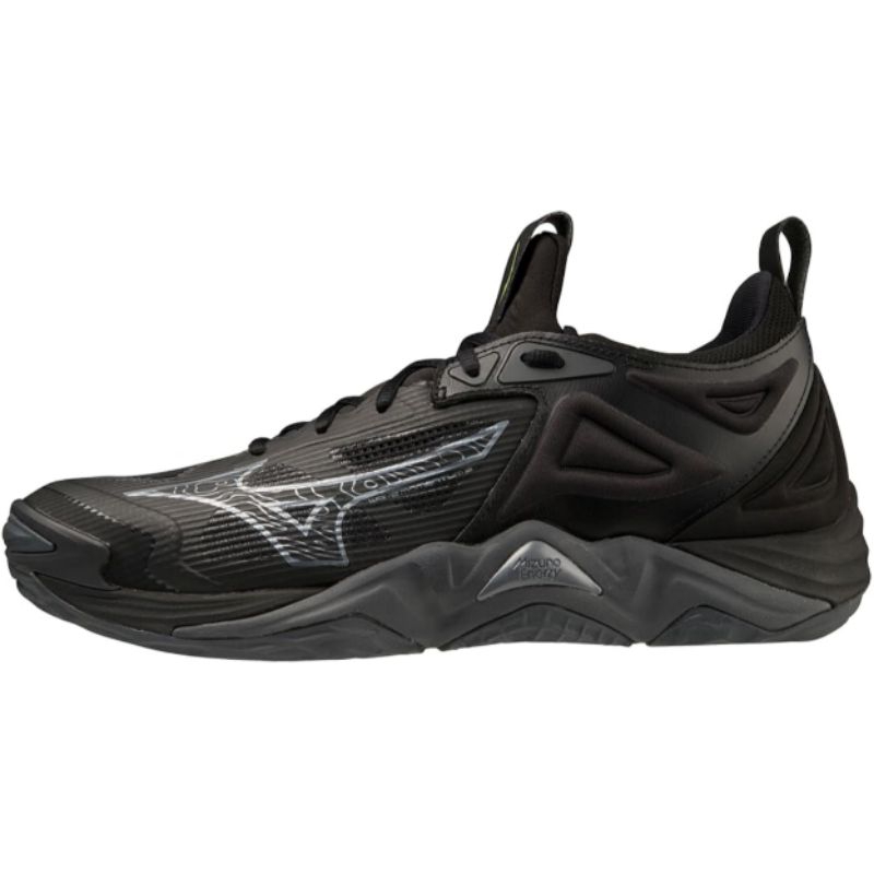 Sepatu Pria Mizuno Momentum 3 FullBlack Original Import Vietnam / Sepatu volly Pria / Sepatu Badmint
