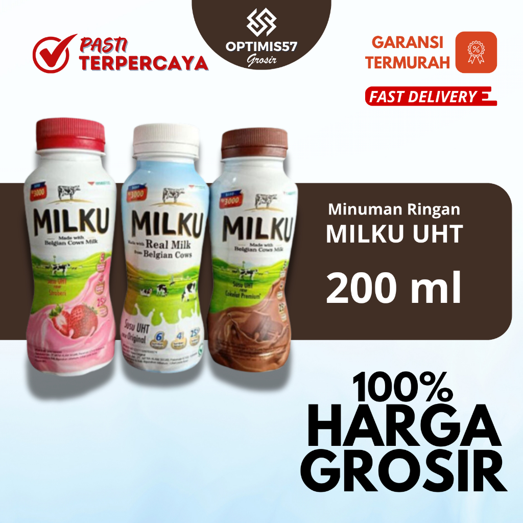 

Susu Milku 200ml | Minuman Ringan Susu Milku Grosir Termurah 12pcs OPT11078