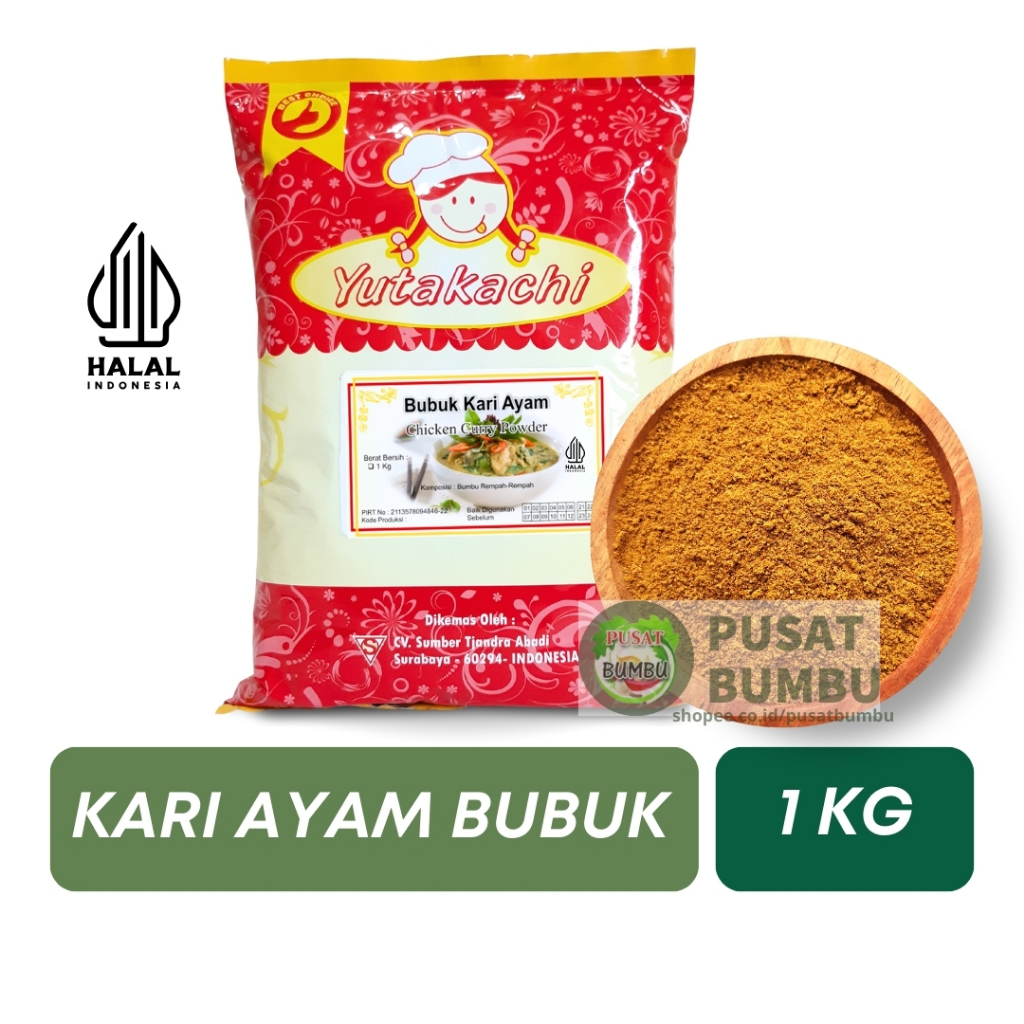 

Bumbu Kari Ayam Premium 1Kg | Indian Curry Powder | Bubuk Kare Halal | Pusat Bumbu