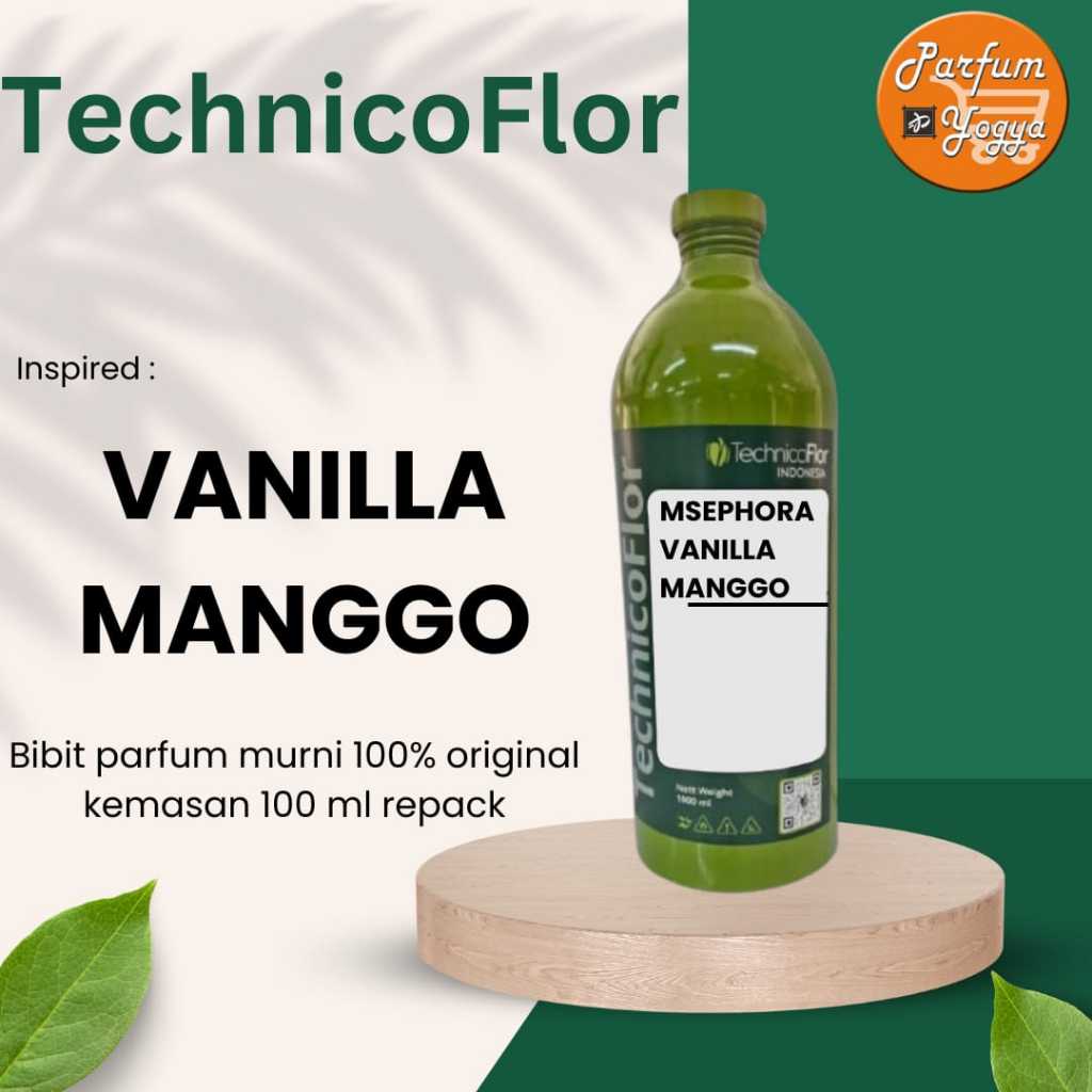BIBIT PARFUM MURNI TECHNICOFLOR VANILA MANGGO 100 ML | REPACK