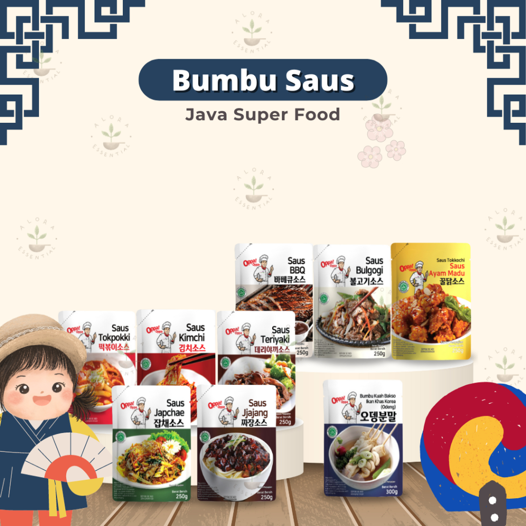 

JAVA Super Food Bumbu Saus Korea - Bumbu Saus Java Gochujang Odeng Jjajang Kimchi Tokpoki Ayam Madu Japchae Teriyaki BBQ Bulgogi - Saus Korea