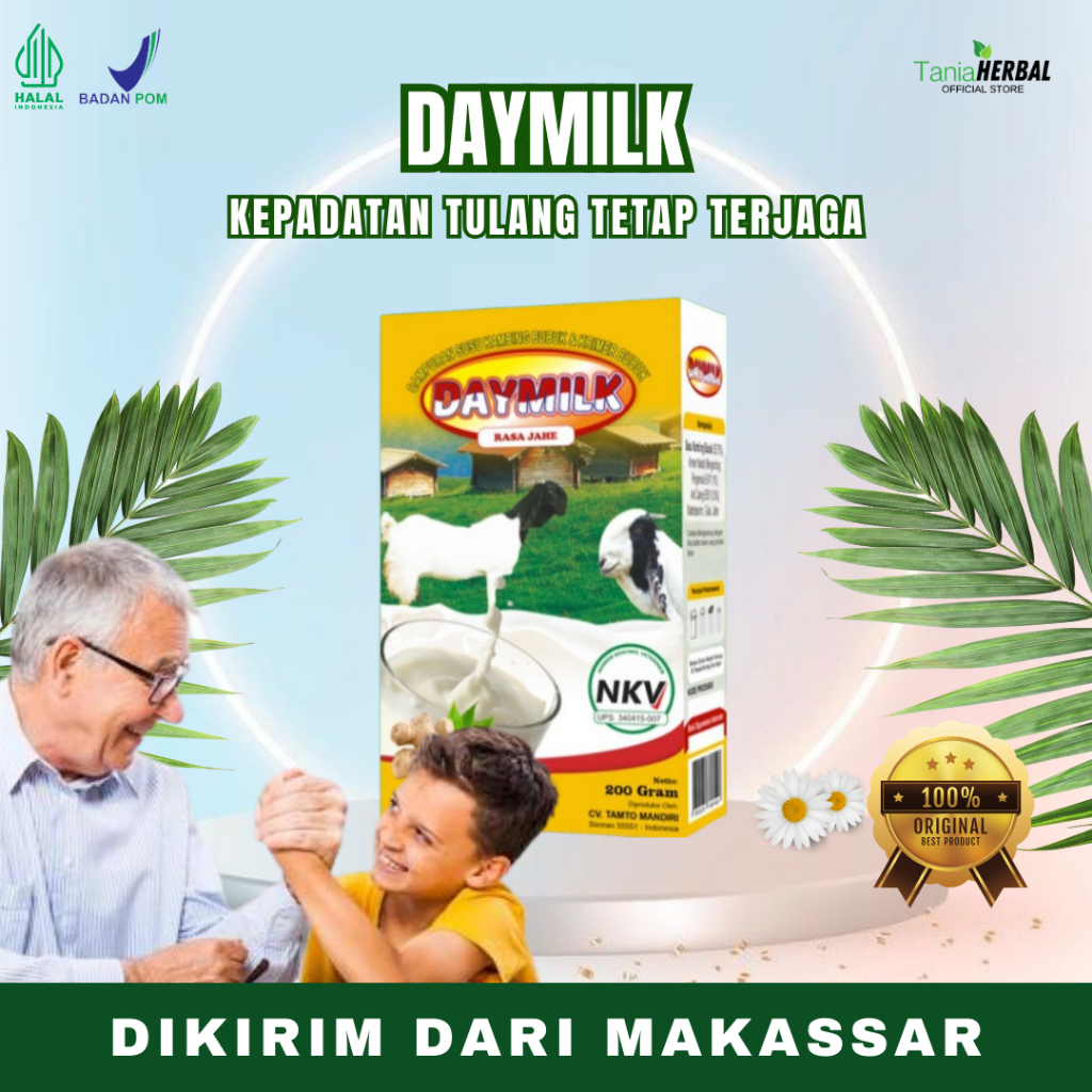 

DAYMILK RASA JAHE - Susu Kambing Etawa Tidak Bau Prengus Membantu Menjaga Daya Tahan Tubuh dan Bantu Jaga Kesehatan Sendi dan Tulang Dikirim Dari Makassar