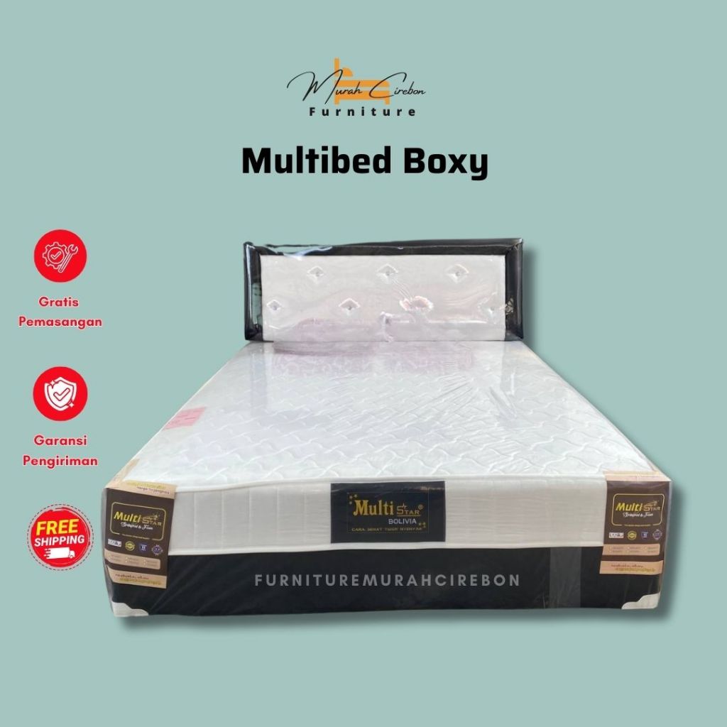 Kasur Multibed Boxy - Divan Set Springbed Menyatu - Satu Set Tempat Tidur Dipan Kasur