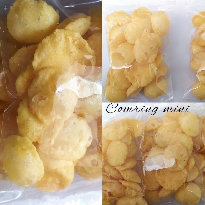 

Comring mini,, cemilan camilan enak pedas asin gurih murah