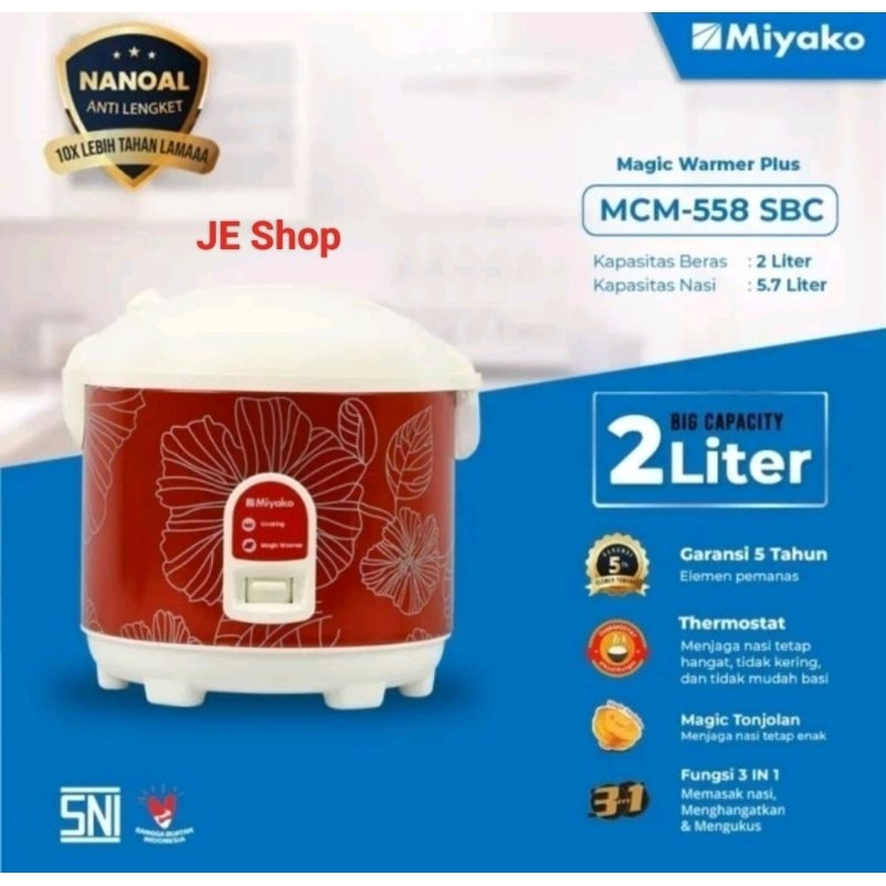 MAGIC COM MIYAKO 2 LITER MCM - 558 SBC