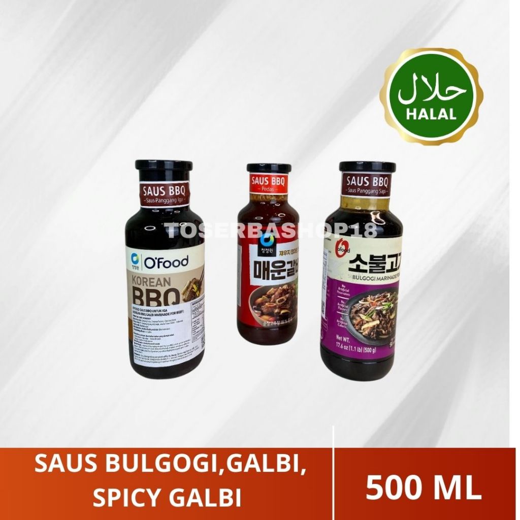 

Saus Bulgogi / Galbi Marinade / Spicy Galbi / Chung Jung One / 500 Gr