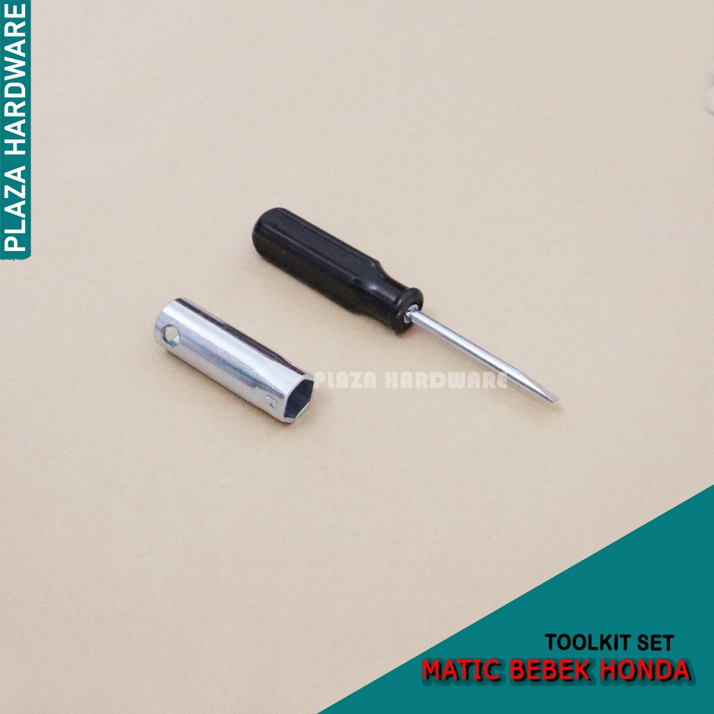 Paket Toolkit Motor Matic Honda Obeng & Kunci Busi