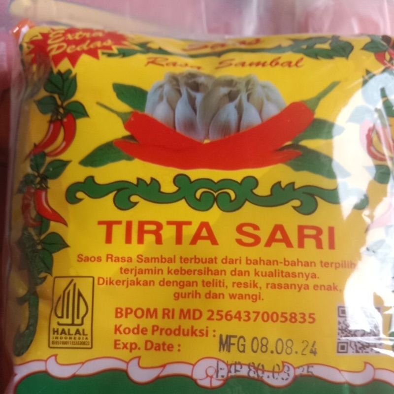 

Tirta sari saos rasa sambal 400 g